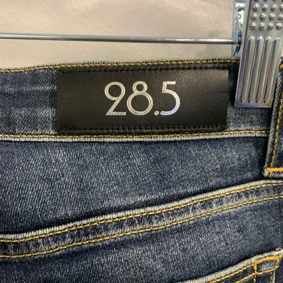 Italian Vibrant Red and White Skinny Beaded Jeans Sequence Side Accents - Picture 11 of 16